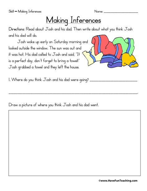 free inference worksheets|Inferences Worksheets .